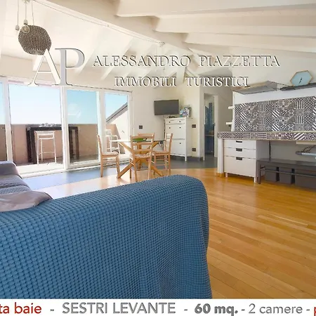 Attico Vista Baie Апартаменты Сестри-Леванте